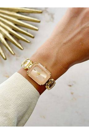 ساعت مچی زرد زنانه فلزی LShop - کد 899245089