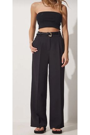 شلوار مشکی زنانه پنبه - پلی استر - الاستین ASM Fashion - کد 899279534