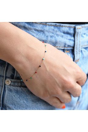 دستبند طلا طلائی زنانه 14 عیار Glorria - کد 4269502