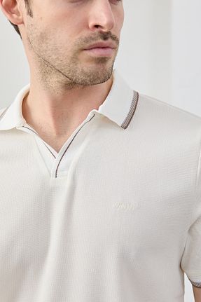 تیشرت سفید مردانه اسلیم فیت RAVANELLI - کد 899269100