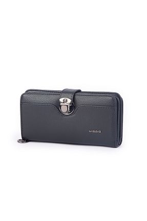 کیف پول طوسی زنانه ابعاد بزرگ NAS BAG