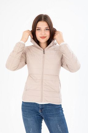 کاپشن بژ زنانه الیاف G-FOX - کد 765331151