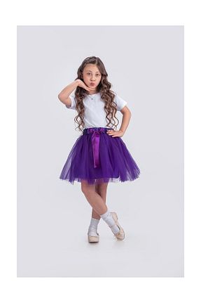 دامن بنفش بچه گانه بافتنی KT PERA BABY - کد 885671846