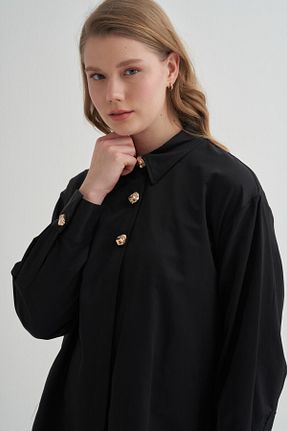 تونیک حجاب مشکی زنانه پنبه ای VESNA - کد 900146276