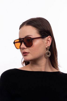 عینک آفتابی قهوه ای زنانه UV400 GlimmerGroove - کد 870026298