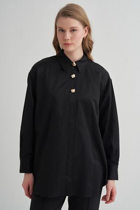 تونیک حجاب مشکی زنانه پنبه ای VESNA - کد 900146276