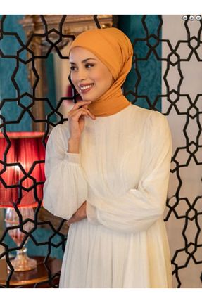 شال زرد زنانه شیفون Differenza - کد 899285483