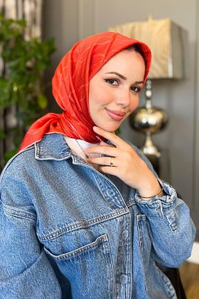 روسری رنگی کرپ ساتن ابریشم Armine - کد 836049230