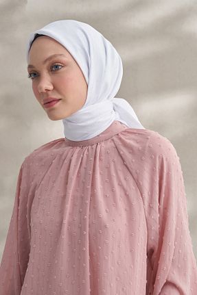 روسری سفید کرپ ARMANDA - کد 899278447