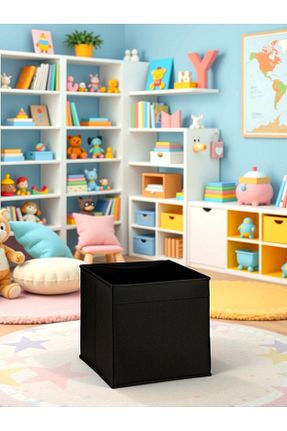 جعبه نگداری مشکی پارچه PRENDİ HOME - کد 684454839