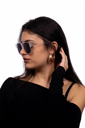 عینک آفتابی سفید زنانه 50 PROTCO - کد 892646017