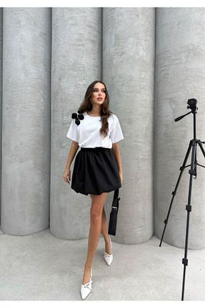 ست بالاتنه و پائین تنه مشکی زنانه بافتنی jennyfer garment - کد 899294532