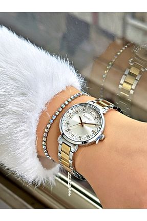 ساعت مچی طوسی زنانه 31-35 میلی متر Ferrucci - کد 899299580
