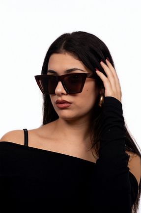 عینک آفتابی قهوه ای زنانه 50 PROTCO - کد 892644733