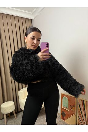 پلیور مشکی زنانه ساده MahraWear - کد 899326923