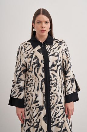 مانتو بلند حجاب طوسی زنانه Aker - کد 899343770