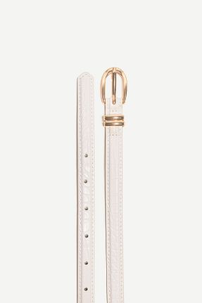 کمربند سفید زنانه پلی اورتان Bershka - کد 899309193