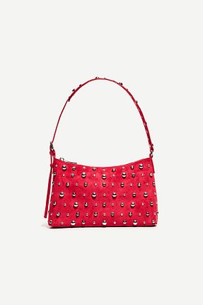 کیف دستی قرمز زنانه سایز متوسط Bershka - کد 899330350