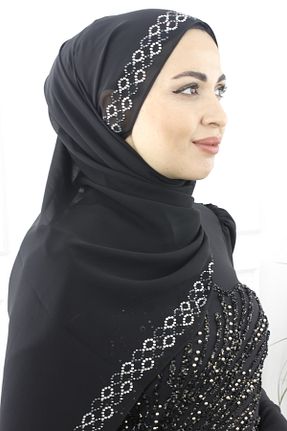 روسری مشکی شیفون Modabanuda - کد 899363840