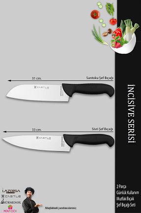 چاقو / ست چاقو Şef Bıçağı CASTLE KITCHEN - کد 378013014