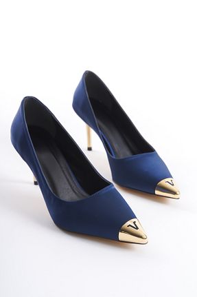 کفش استایلیتو سرمه ای پاشنه نازک Shoesers - کد 887657904