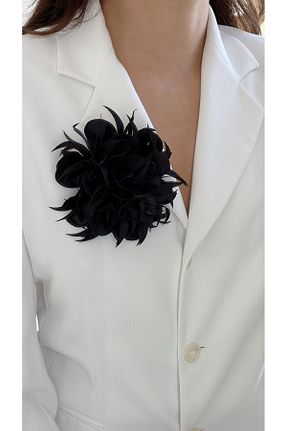 سنجاق سینه مشکی زنانه پلی استر Âlâ Atelier - کد 899391633