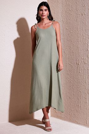 لباس سبز زنانه بافتنی Lela - کد 814235303