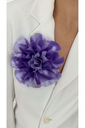 سنجاق سینه صورتی زنانه پلی استر Âlâ Atelier - کد 899396887