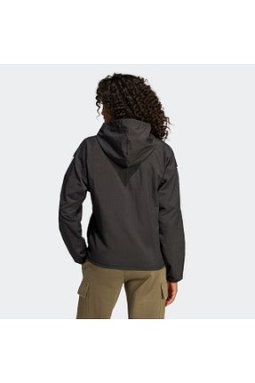بادگیر و بارانی اسپرت مشکی زنانه پلی استر adidas - کد 887287080