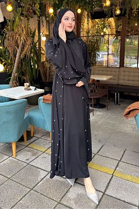 لباس حجاب مشکی زنانه رگولار Ovn. - کد 900224117
