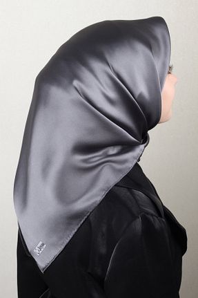 دستمال گردن طوسی زنانه ابریشم Joyas - کد 899421801