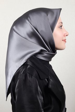 دستمال گردن طوسی زنانه ابریشم Joyas - کد 899420470