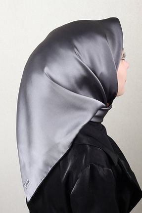 دستمال گردن طوسی زنانه ابریشم Joyas - کد 899420470