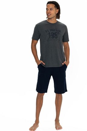 ست لباس راحتی طوسی مردانه چاپی U.S. Polo Assn. - کد 899424850