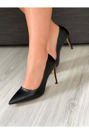 کفش مجلسی مشکی زنانه پاشنه نازک NİSH EXCLUSİVE - کد 814544086