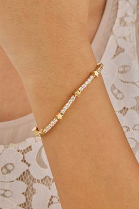 دستبند طلا رنگی زنانه 18 عیار Joy of Jade - کد 922176753