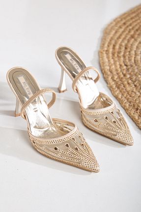 کفش استایلیتو بژ پاشنه نازک Mc vay Shoes - کد 900282337