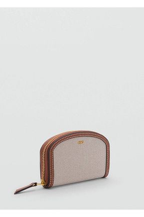 کیف پول قهوه ای زنانه سایز متوسط MANGO - کد 899439730