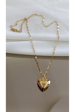 گردنبند استیل ( فولاد ) طلائی زنانه استیل (فولاد) SENAM TAKI - کد 886321277