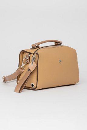 کیف دوشی بژ زنانه چرم مصنوعی Jacquline - کد 831857224