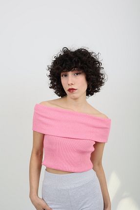 بلوز صورتی زنانه ساده Butik - کد 899445927