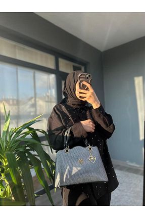 کیف دوشی طوسی زنانه چرم مصنوعی TAKYAKA - کد 899212077