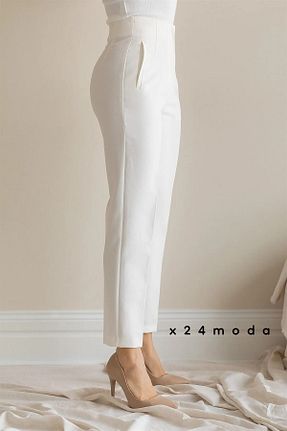 شلوار سفید زنانه بافتنی EN MODA STORE - کد 743166699