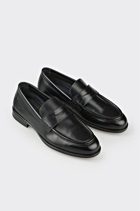 کفش کلاسیک مشکی مردانه چرم خالص Elle - کد 899481659