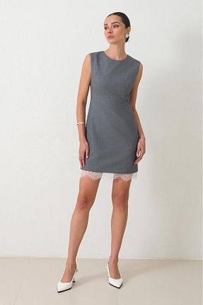 لباس طوسی زنانه بافتنی Setre - کد 899484812