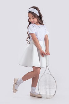 دامن سفید بچه گانه بافتنی KT PERA BABY - کد 900338746