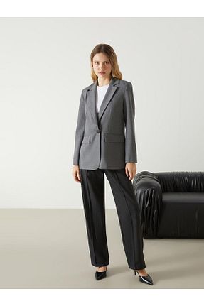 کت طوسی زنانه رگولار LC Waikiki - کد 899494524