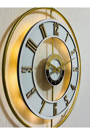 ساعت دیواری زرد 50 * 50 Pey Aksesuar - کد 899501845