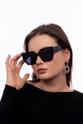 عینک آفتابی مشکی زنانه 53 GlimmerGroove - کد 899508039