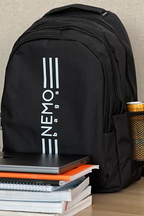 کیف مدرسه مشکی زنانه پارچه ای NEMO BAGS - کد 810882889